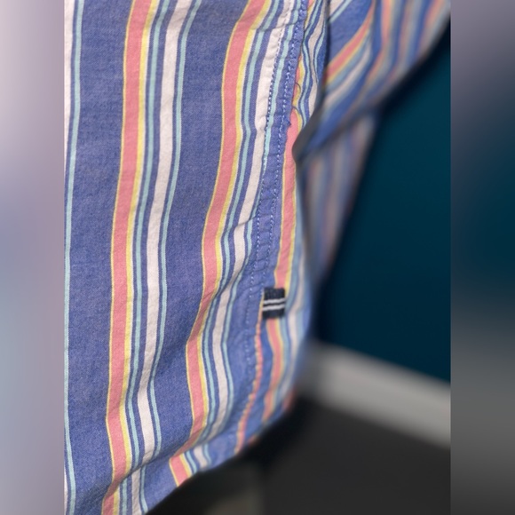 Nautica Short Sleeve Shirt in Vertical Stripe - Picture 8 of 14